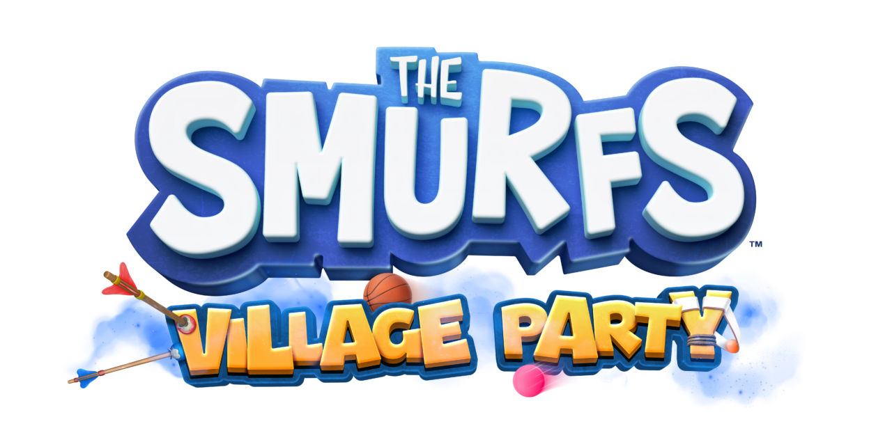 The Smurfs Village Party logo for Nintendo Switch