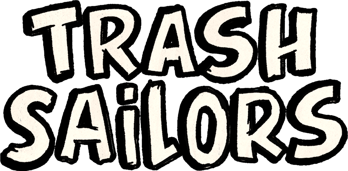 Trash Sailors logo for Nintendo Switch