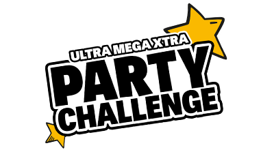 Ultra Mega Xtra Party Challenge logo for Nintendo Switch