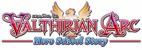 Valthirian Arc Hero School Story logo for Nintendo Switch