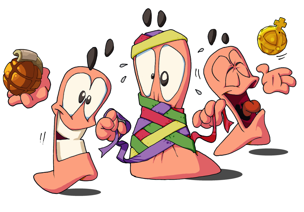 Worms Rumble logo for Nintendo Switch