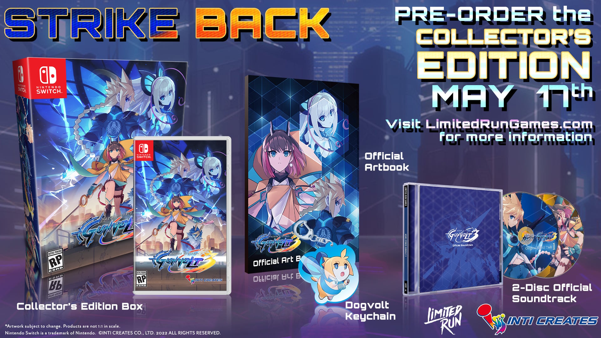 Azure Striker Gunvolt 3 [Collector's Edition] screenshot 5 for Nintendo Switch