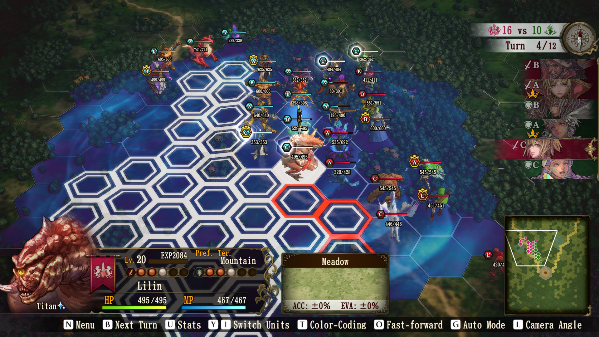 Brigandine: The Legend of Runersia screenshot 5 for Nintendo Switch