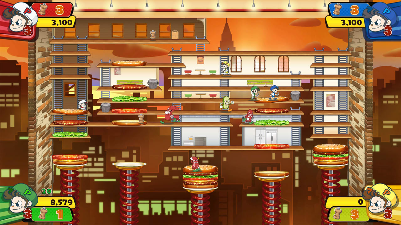 BurgerTime Party screenshot 3 for Nintendo Switch
