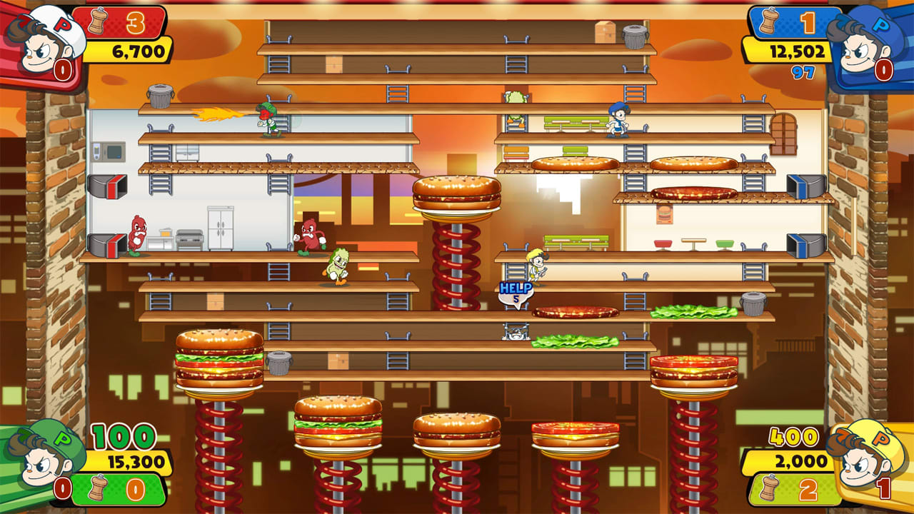 BurgerTime Party screenshot 4 for Nintendo Switch