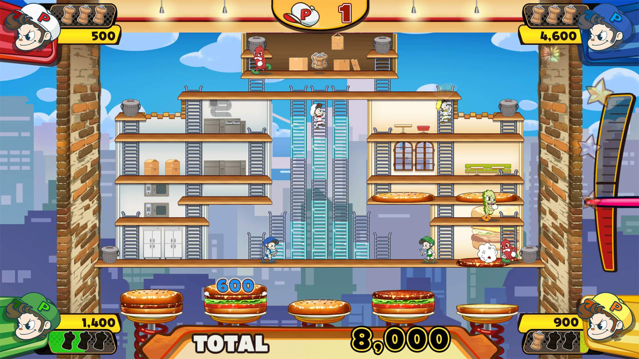 BurgerTime Party screenshot 5 for Nintendo Switch