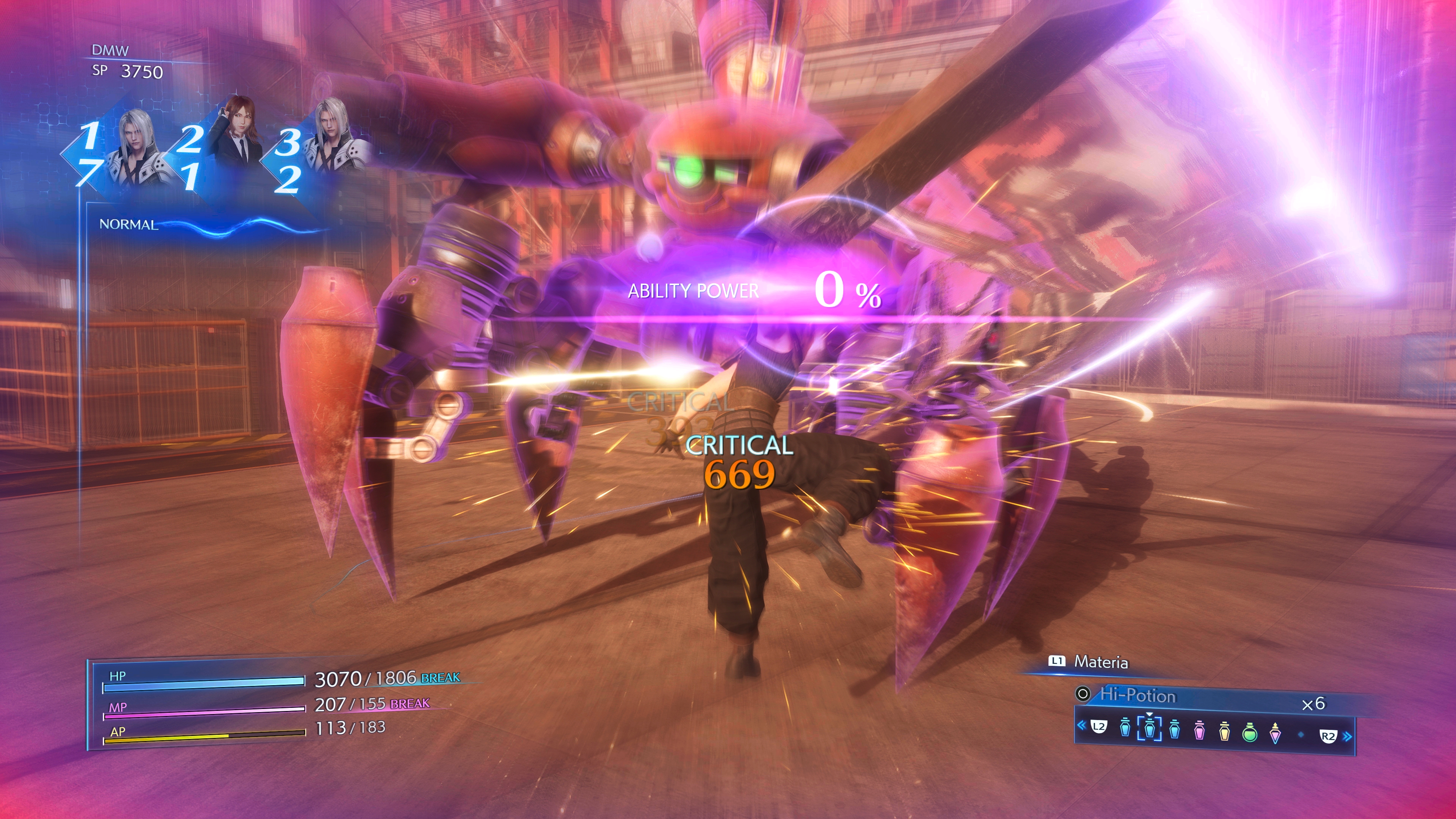 Crisis Core: Final Fantasy VII Reunion screenshot 5 for Nintendo Switch