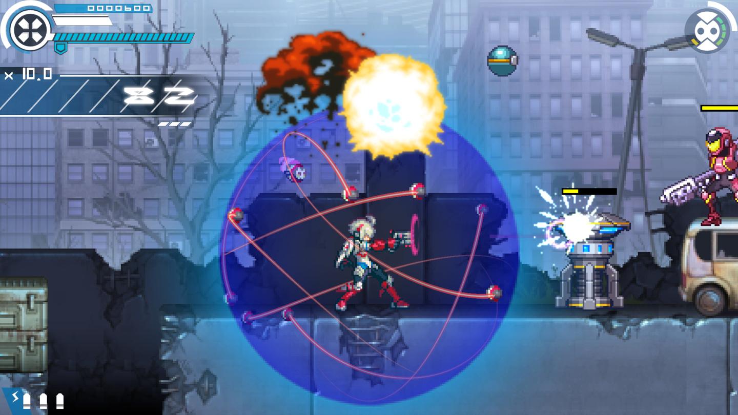 Gunvolt Chronicles: Luminous Avenger IX screenshot 3 for Nintendo Switch