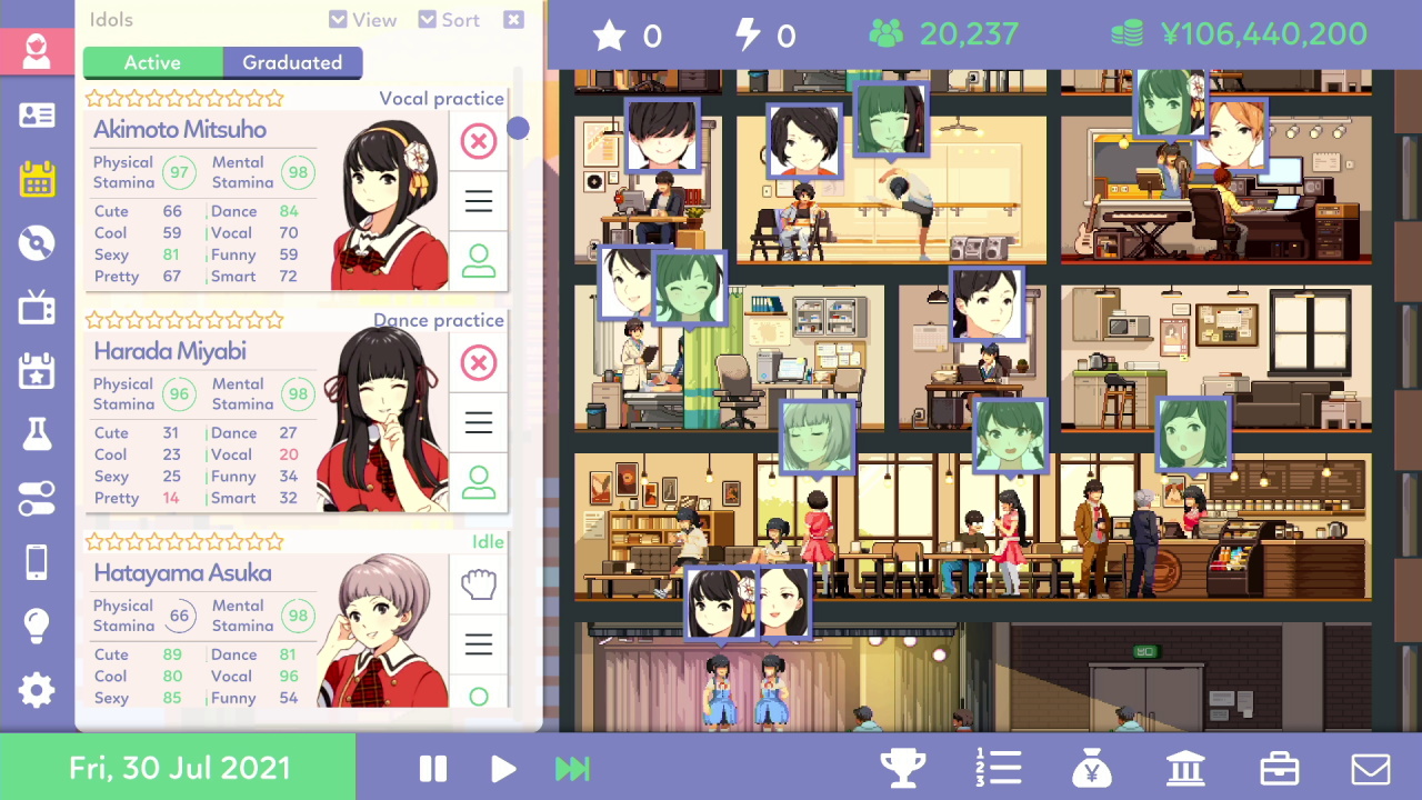 Idol Manager screenshot 3 for Nintendo Switch
