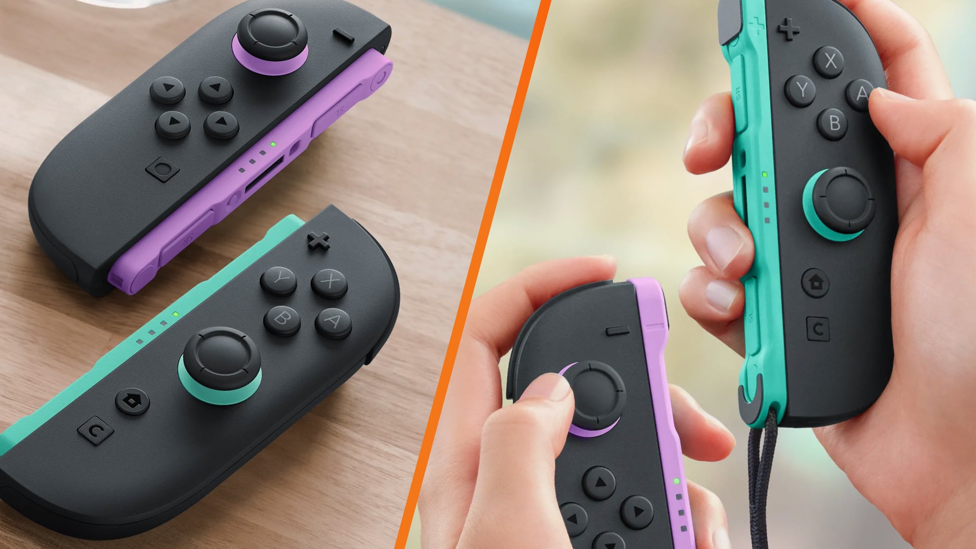 Joy-Con Neon Purple & Neon Orange screenshot 3 for Nintendo Switch