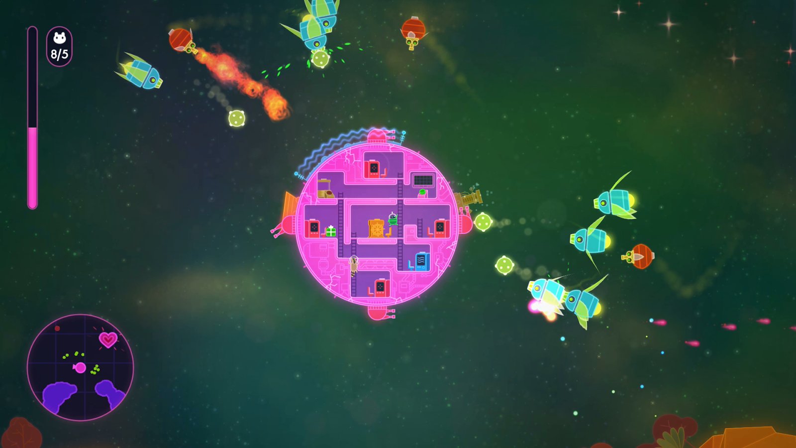 Lovers in a Dangerous Spacetime screenshot 4 for Nintendo Switch