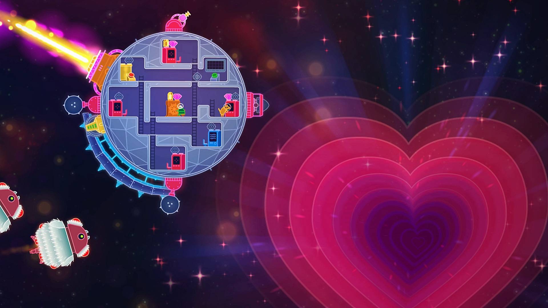 Lovers in a dangerous spacetime Limited Run screenshot 3 for Nintendo Switch