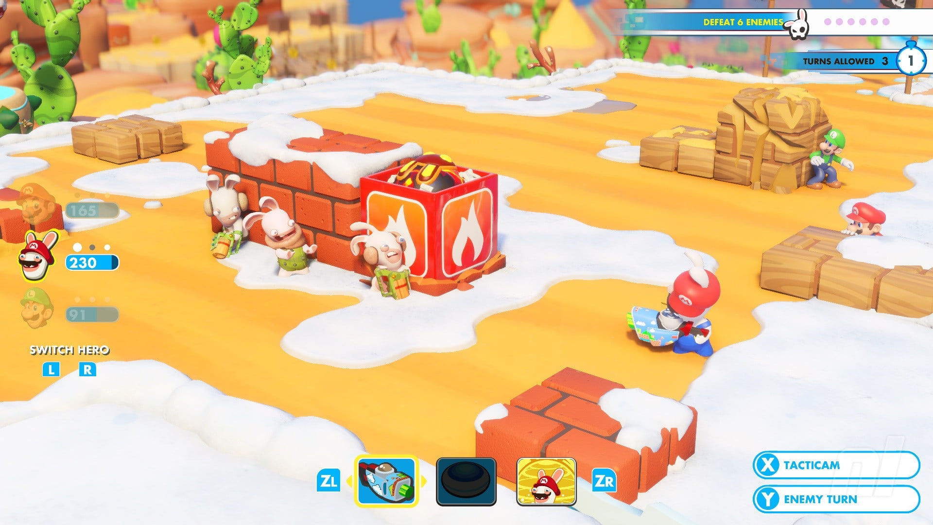 Mario + Rabbids Kingdom Battle screenshot 3 for Nintendo Switch