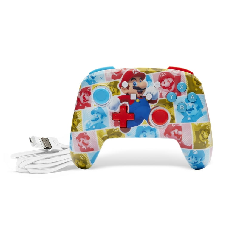 Mario White Wired Controller screenshot 2 for Nintendo Switch