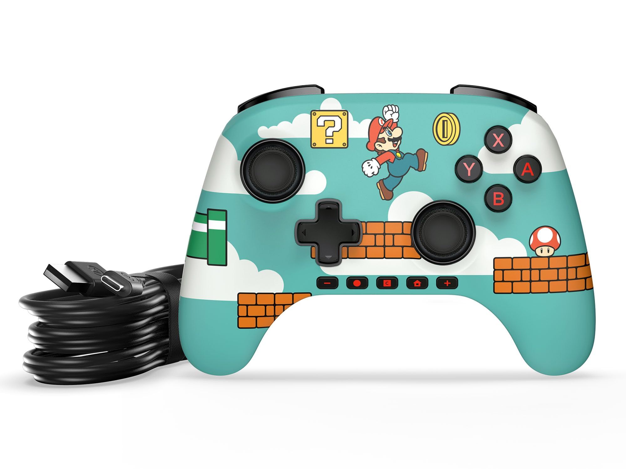 Mario White Wired Controller screenshot 3 for Nintendo Switch