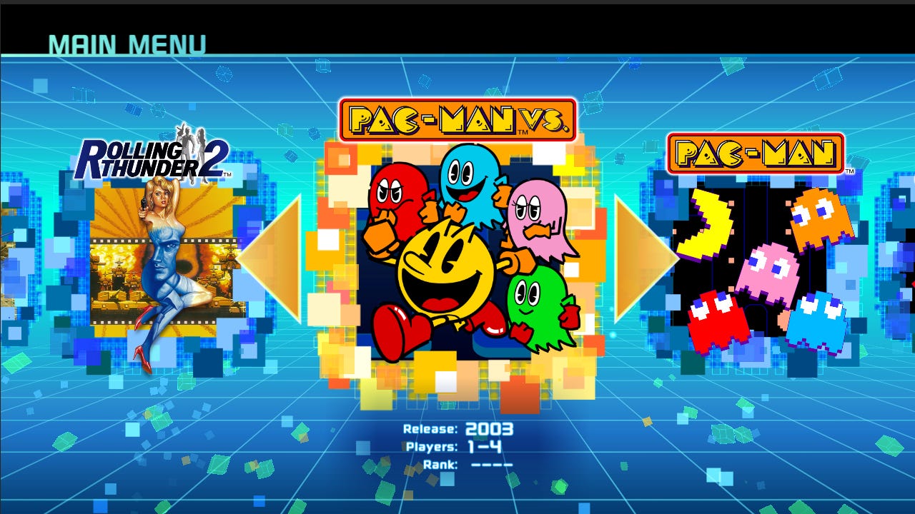 Namco Museum Arcade Pac screenshot 2 for Nintendo Switch