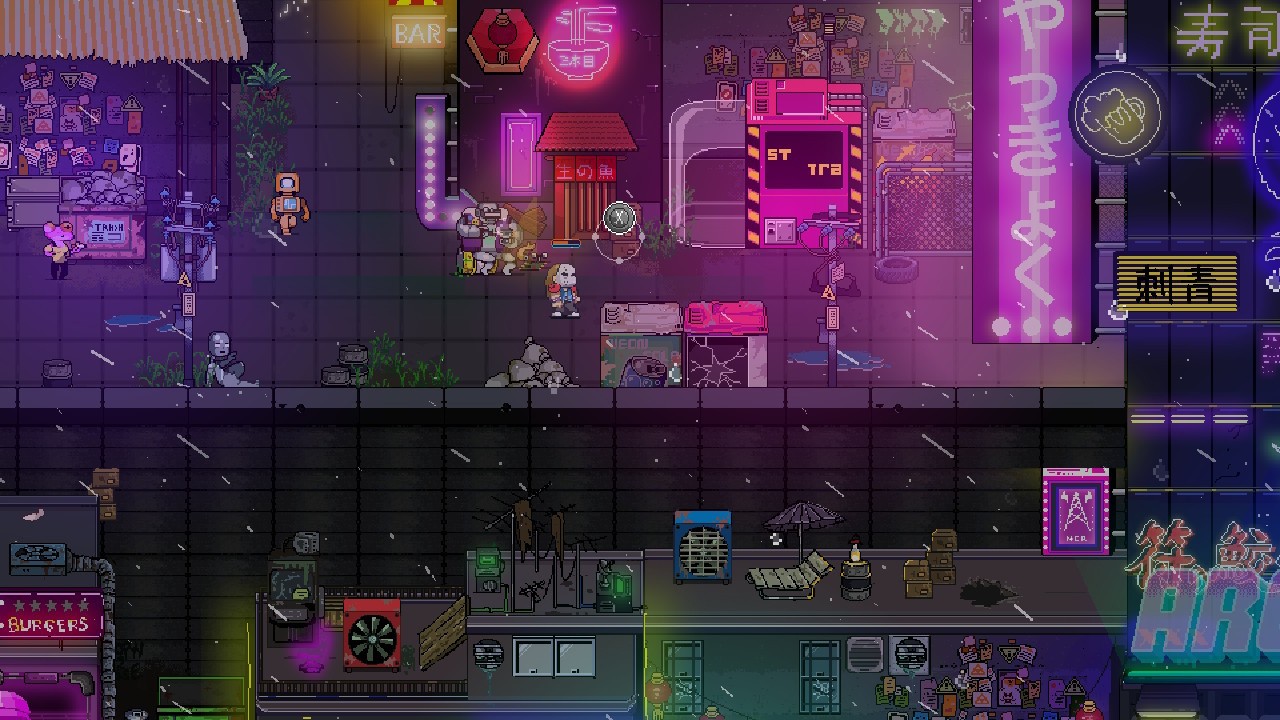 Neon City Riders Super-Powered Edition screenshot 2 for Nintendo Switch