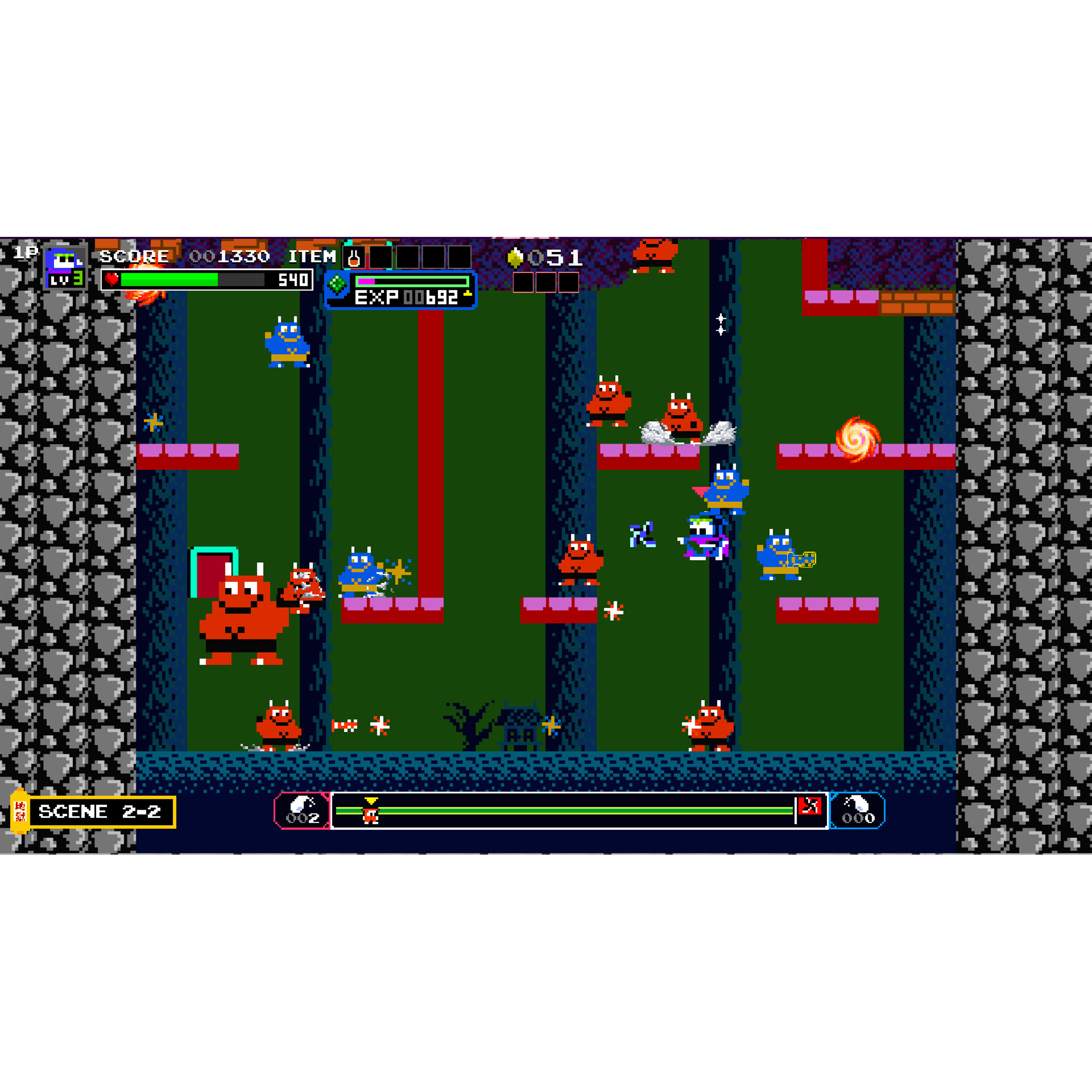 Ninja Jajamaru: The Great Yokai Battle + Hell Deluxe Edition screenshot 5 for Nintendo Switch