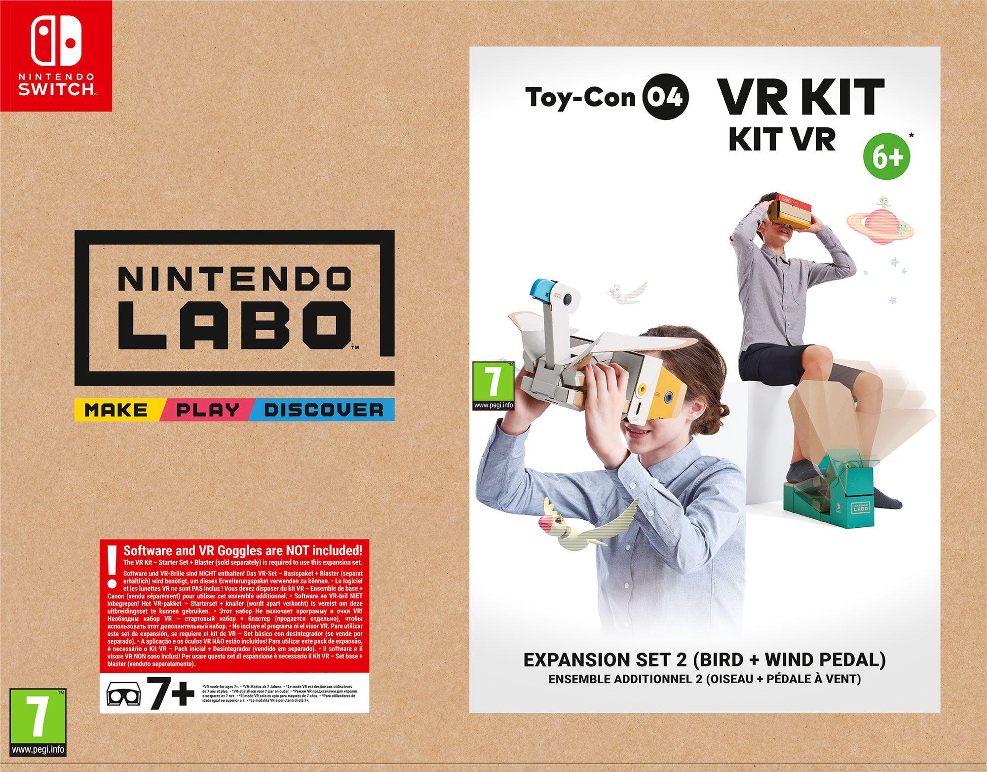 Nintendo Labo Toy-Con 04 VR Kit: Expansion Set 2 [Bird + Wind Pedal] screenshot 2 for Nintendo Switch
