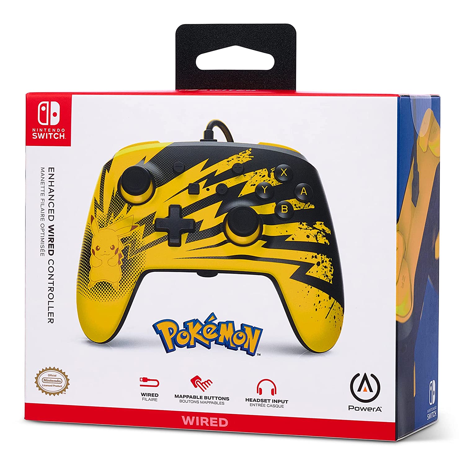 Pikachu Lightning Wired Controller screenshot 2 for Nintendo Switch