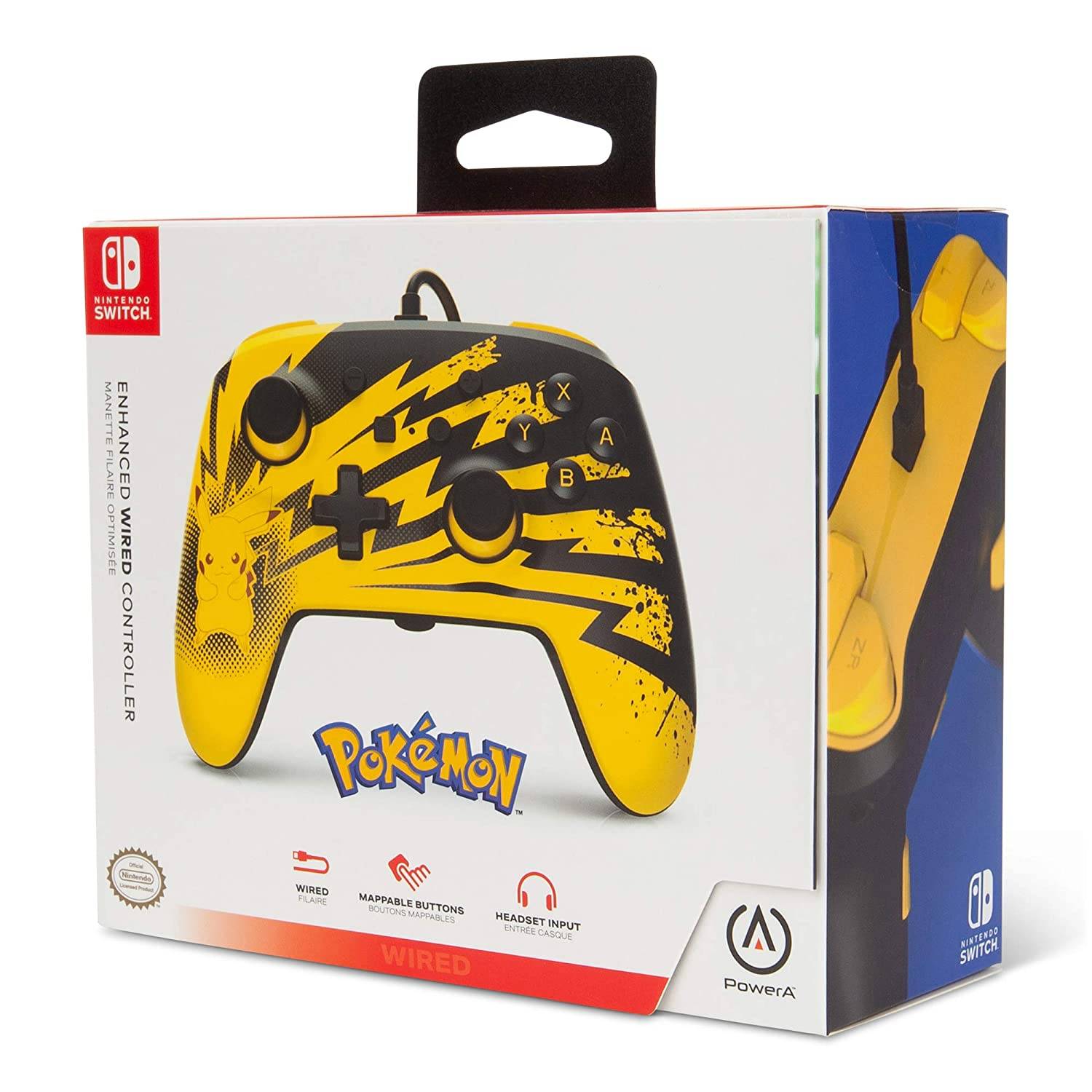 Pikachu Lightning Wired Controller screenshot 4 for Nintendo Switch