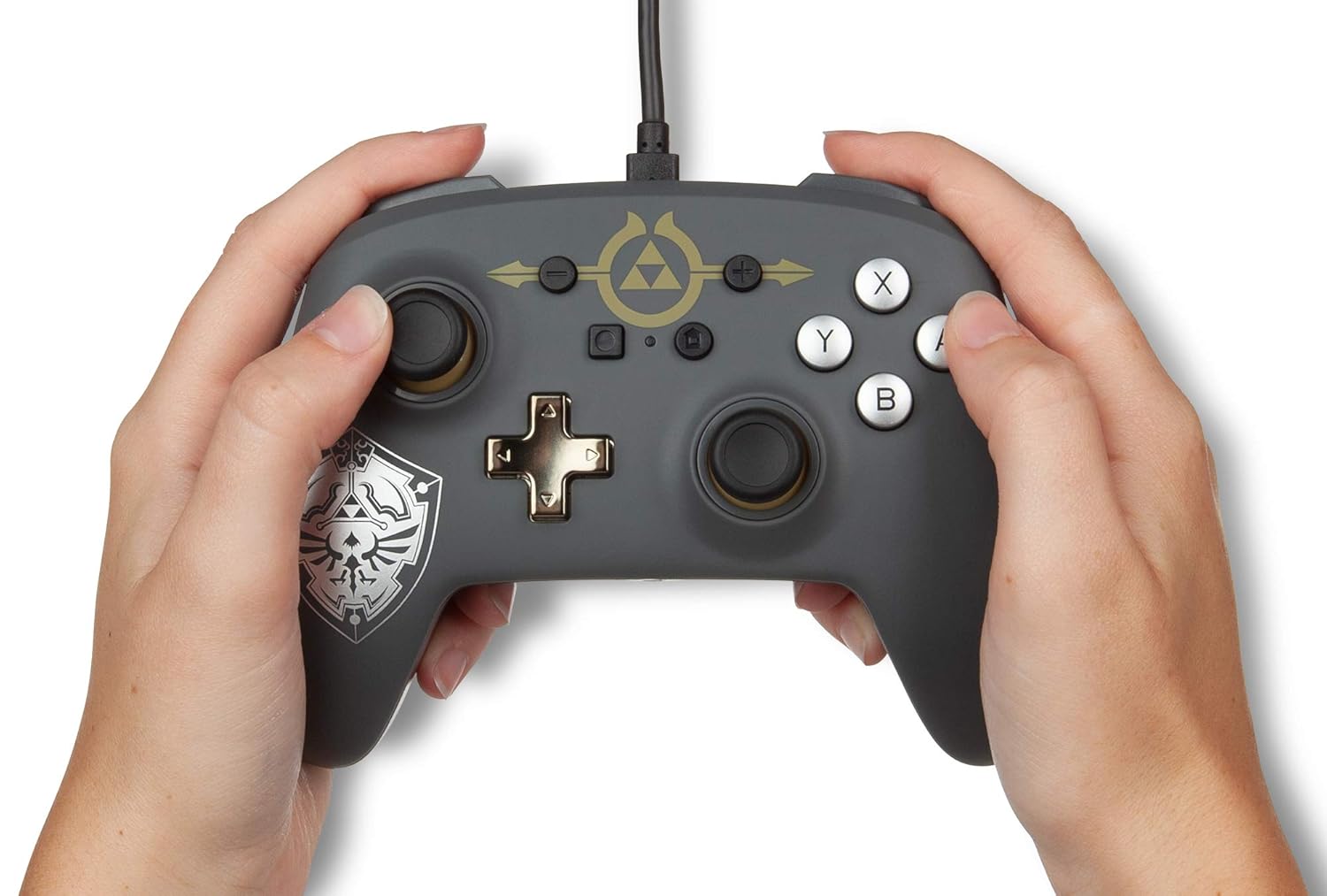 PowerA Enhanced Wired Controller Legend of Zelda Hylian Shield screenshot 2 for Nintendo Switch