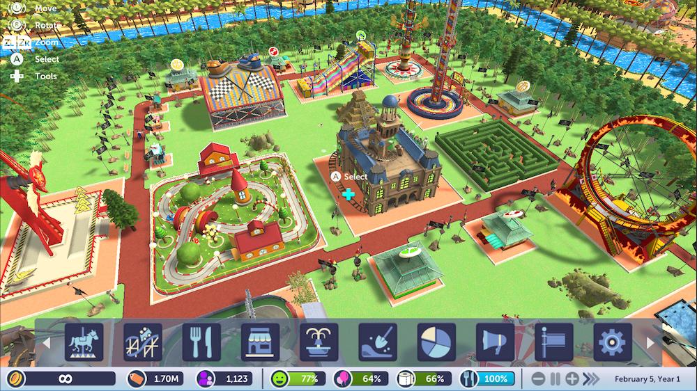 Roller Coaster Tycoon Adventures screenshot 3 for Nintendo Switch