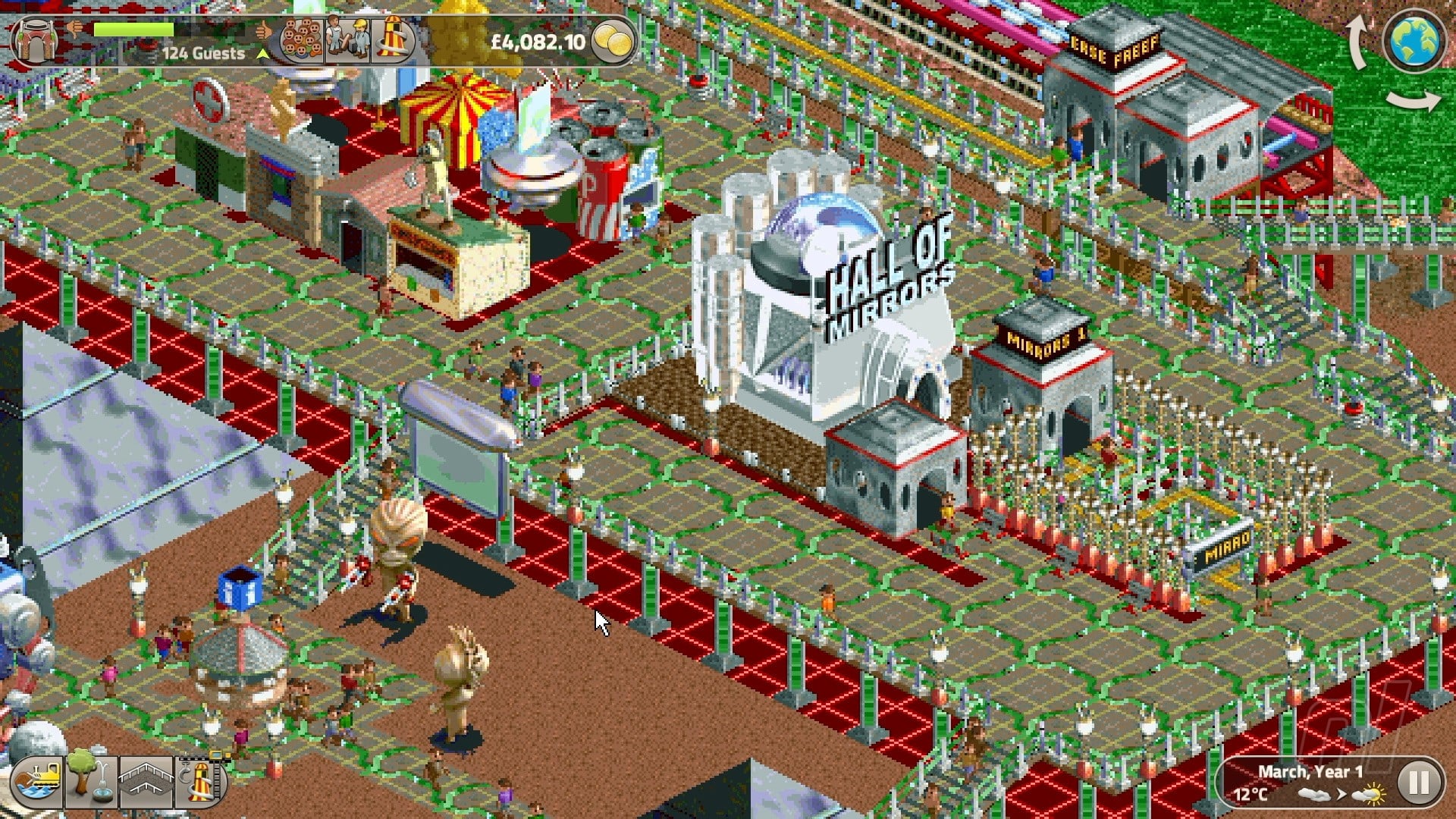 Roller Coaster Tycoon Classic screenshot 3 for Nintendo Switch