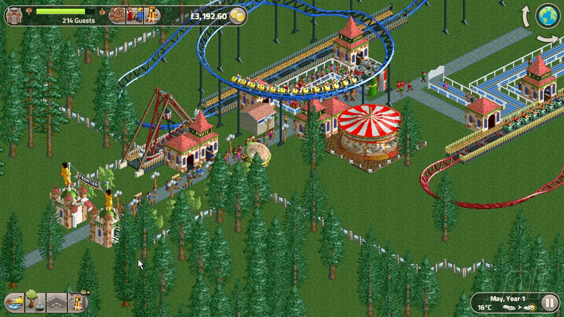 Roller Coaster Tycoon Classic screenshot 5 for Nintendo Switch