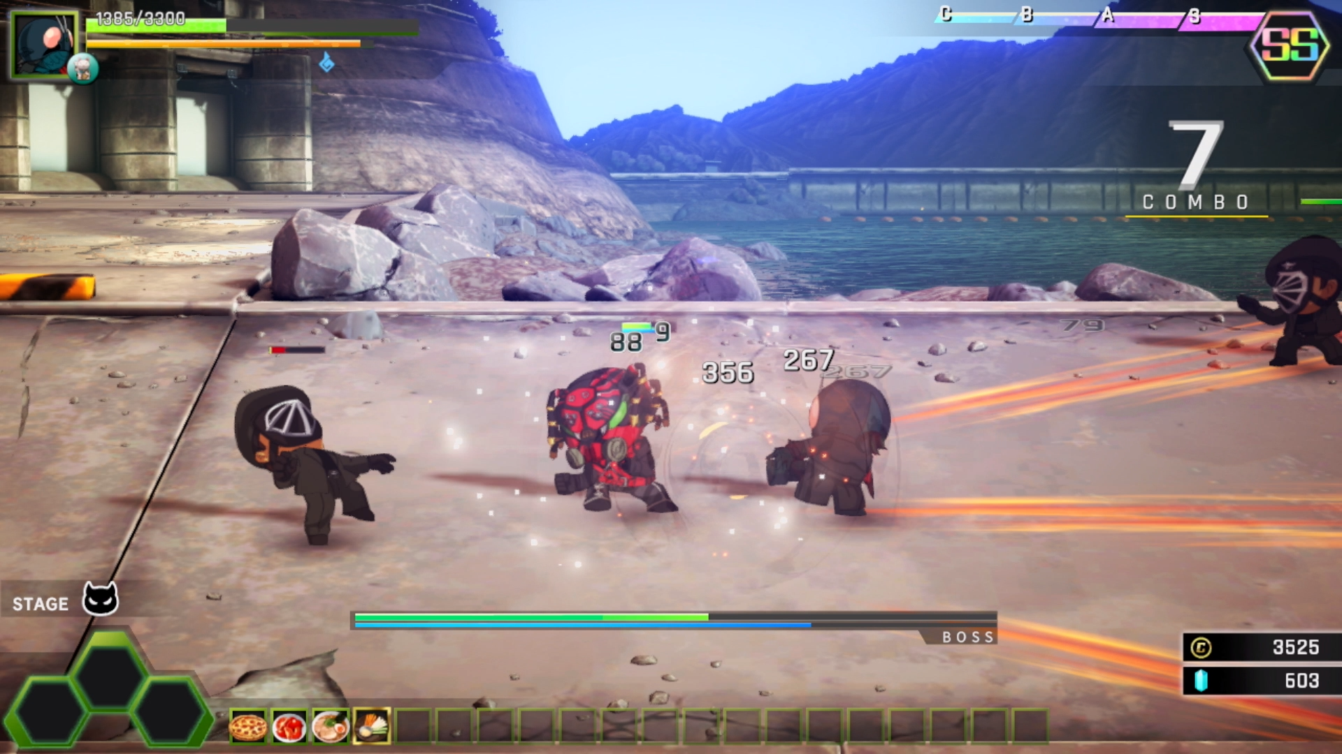 SD Shin Kamen Rider Rumble screenshot 4 for Nintendo Switch