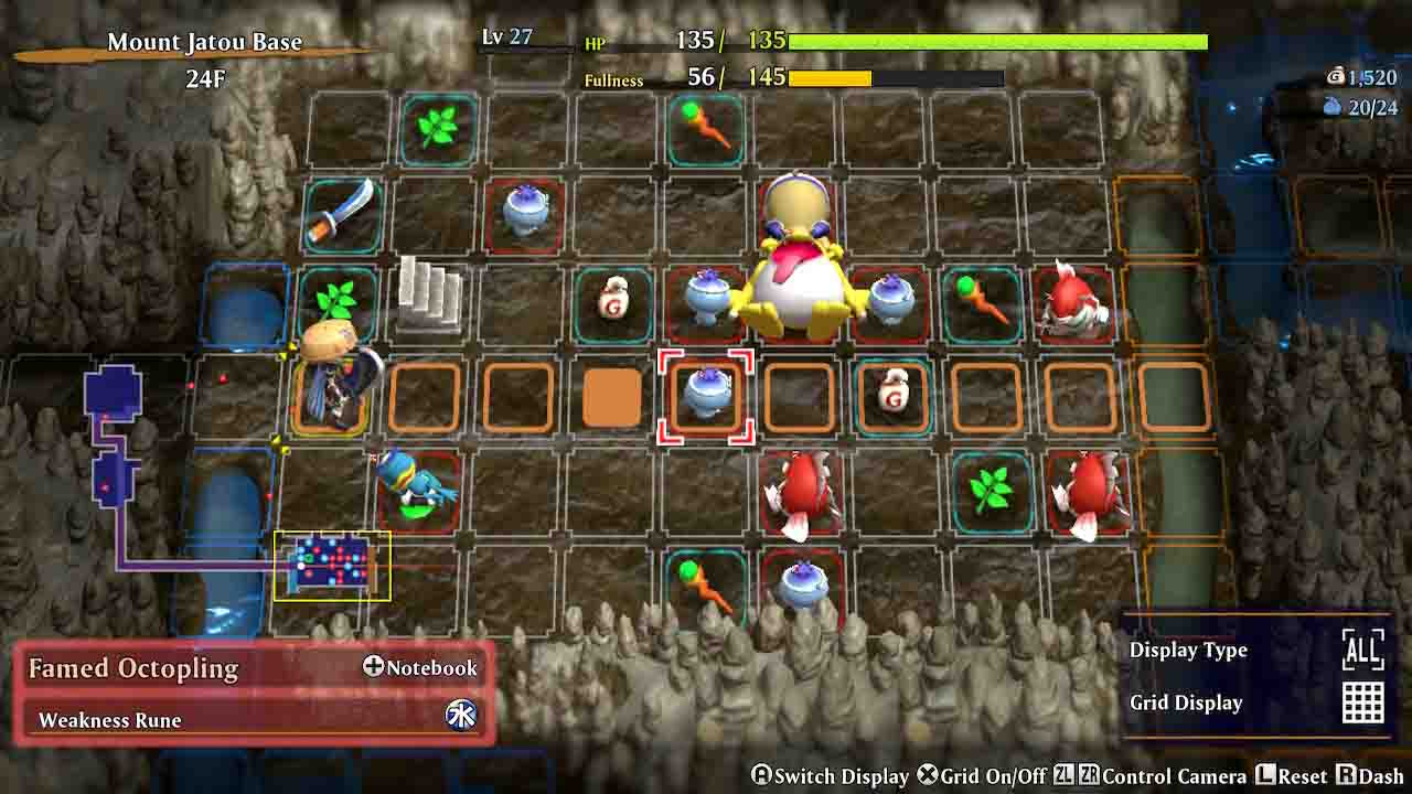 Shiren the Wanderer: The Mystery Dungeon of Serpentcoil Island screenshot 3 for Nintendo Switch
