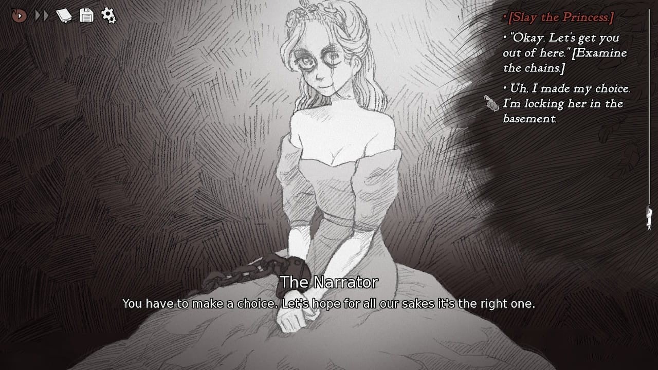 Slay The Princess: The Pristine Cut screenshot 2 for Nintendo Switch