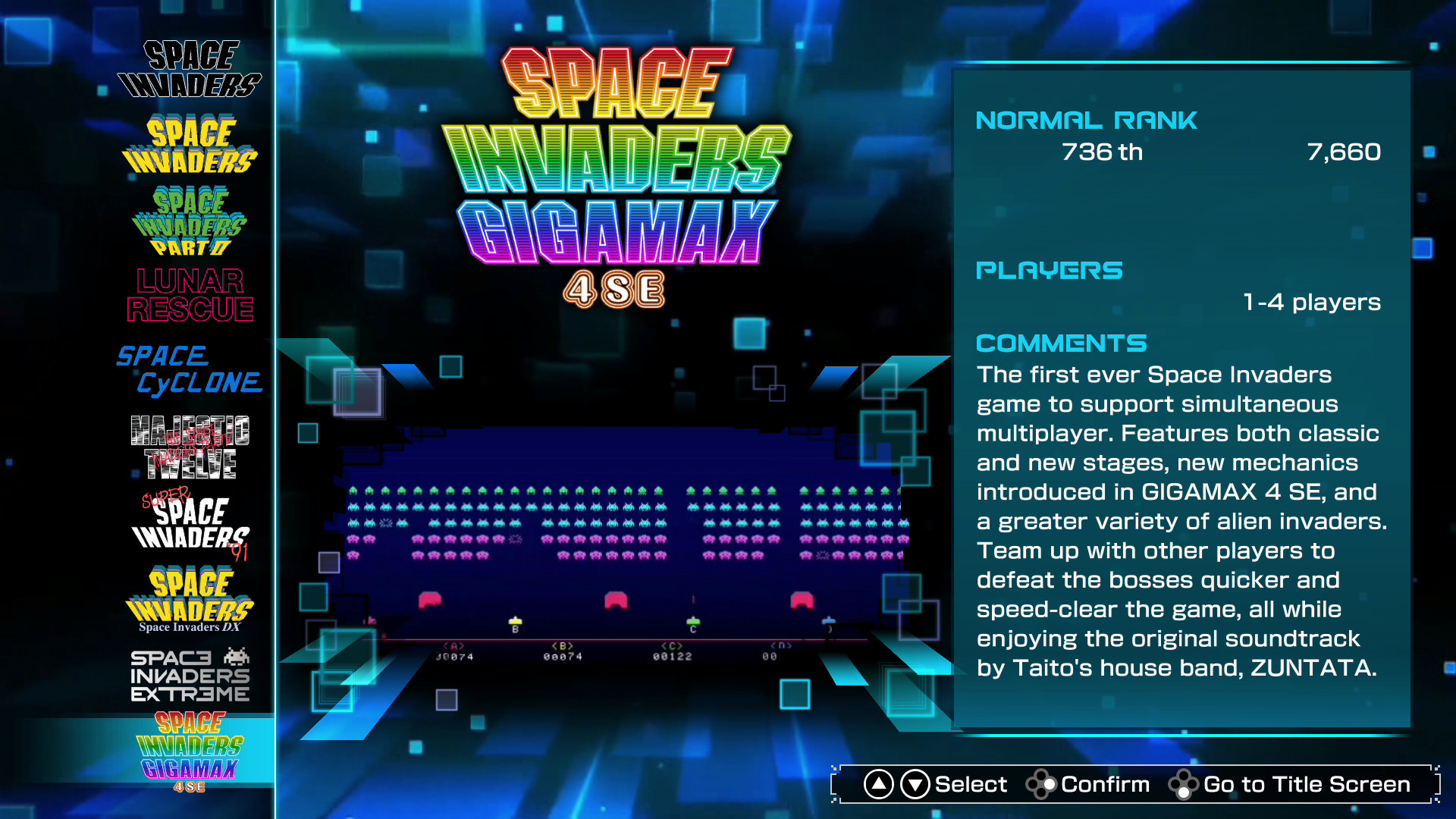Space Invaders Invincible Collection screenshot 3 for Nintendo Switch