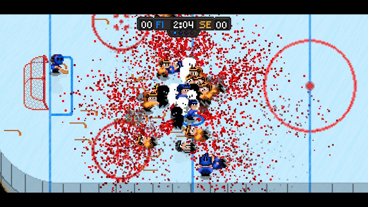 Super Blood Hockey [Retro Upgrade] screenshot 2 for Nintendo Switch