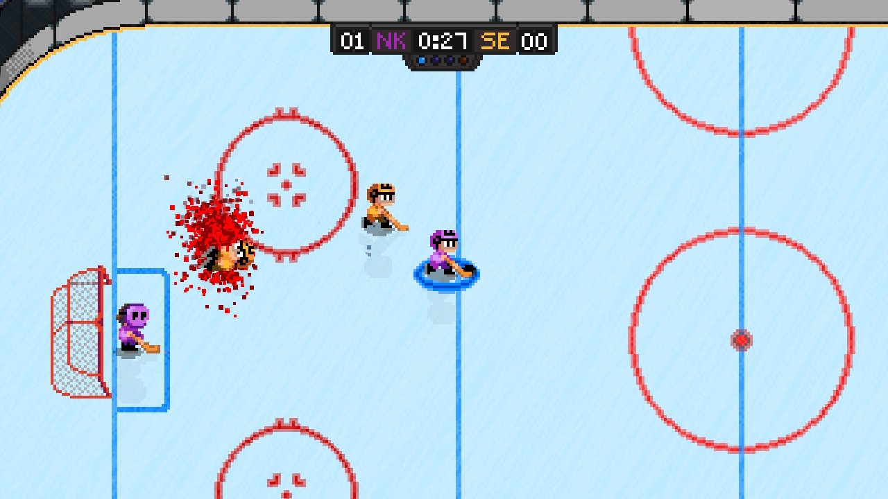 Super Blood Hockey [Retro Upgrade] screenshot 3 for Nintendo Switch
