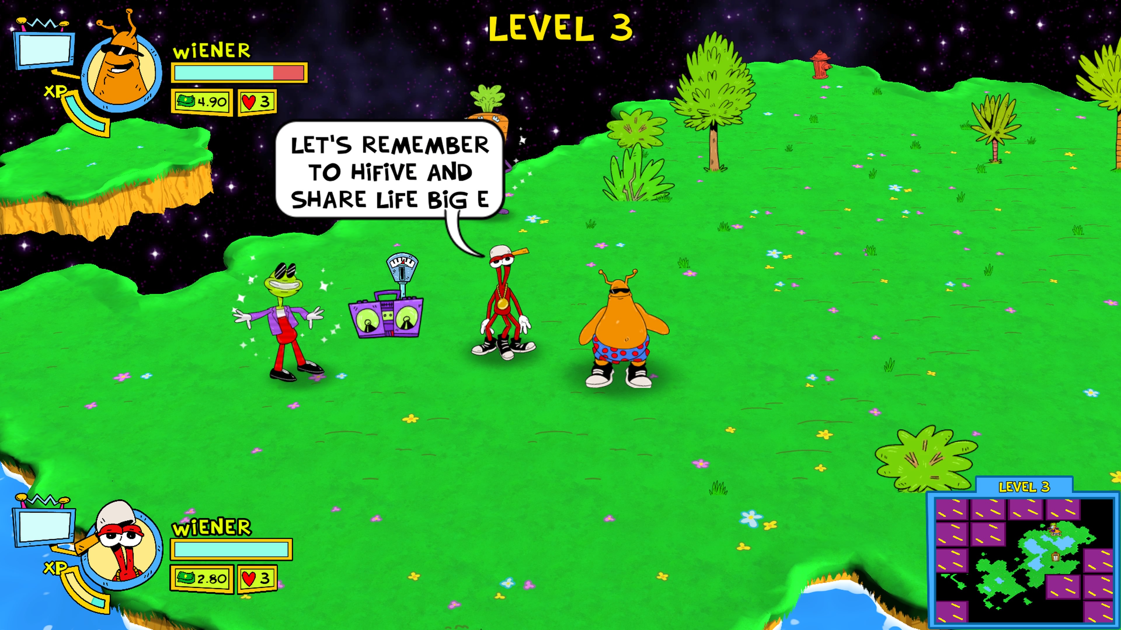 ToeJam and Earl: Back in the Groove back cover for Nintendo Switch