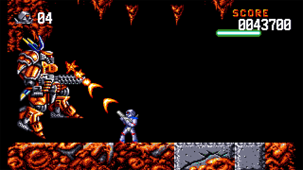 Turrican Flashback back cover for Nintendo Switch