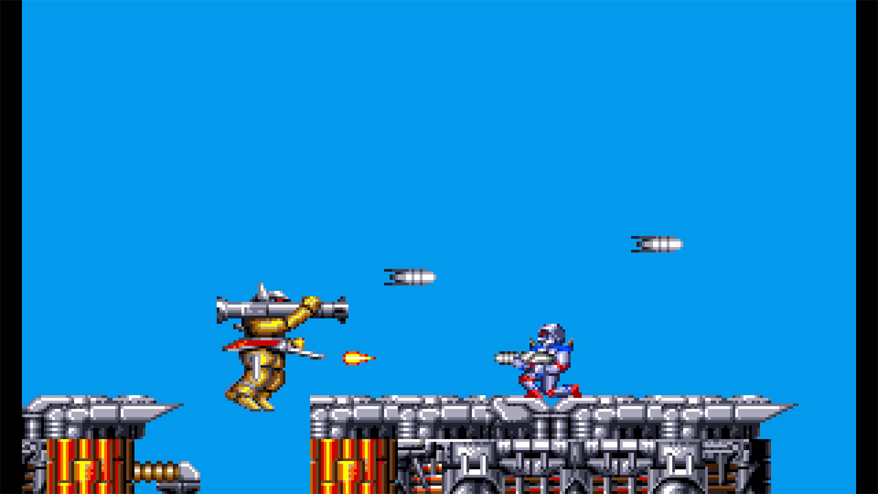 Turrican Flashback back cover for Nintendo Switch