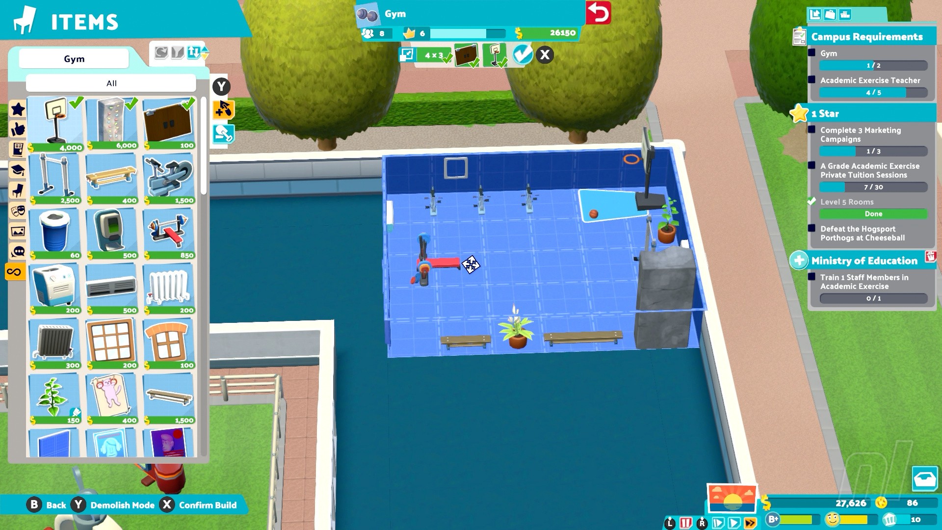Two Point Campus [Enrollment Edition] screenshot 4 for Nintendo Switch