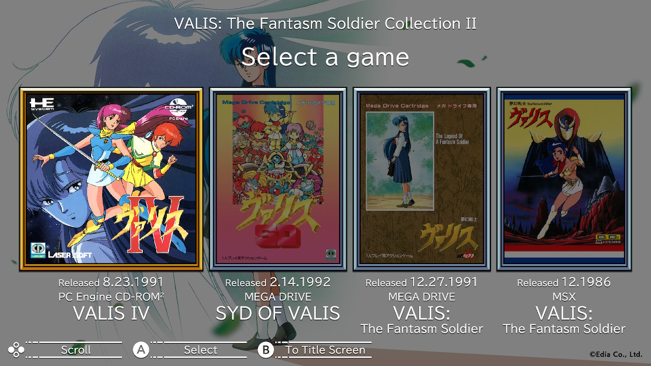 Valis: The Fantasm Soldier Collection II screenshot 2 for Nintendo Switch