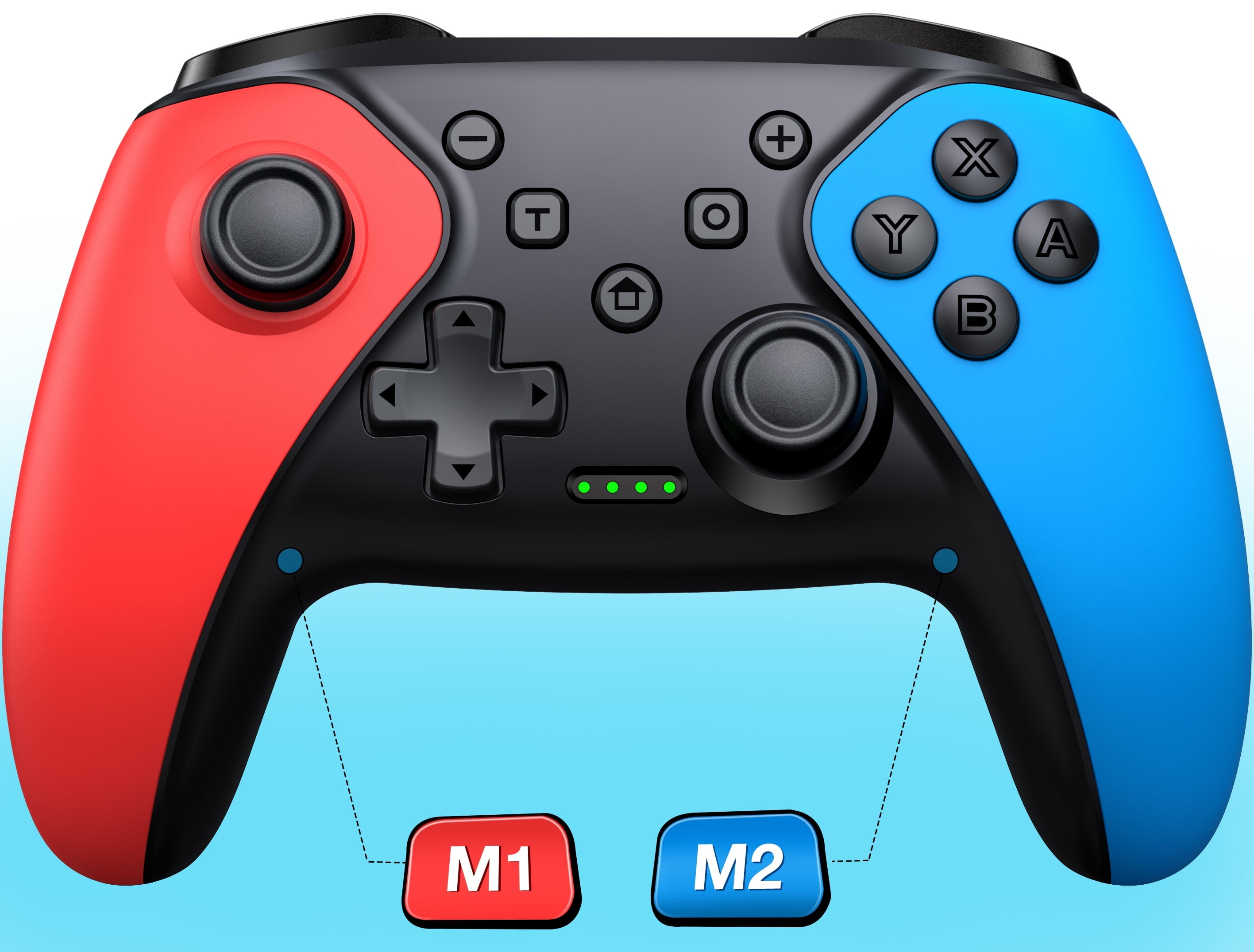 White & Red Accents Wirelesss Controller screenshot 3 for Nintendo Switch
