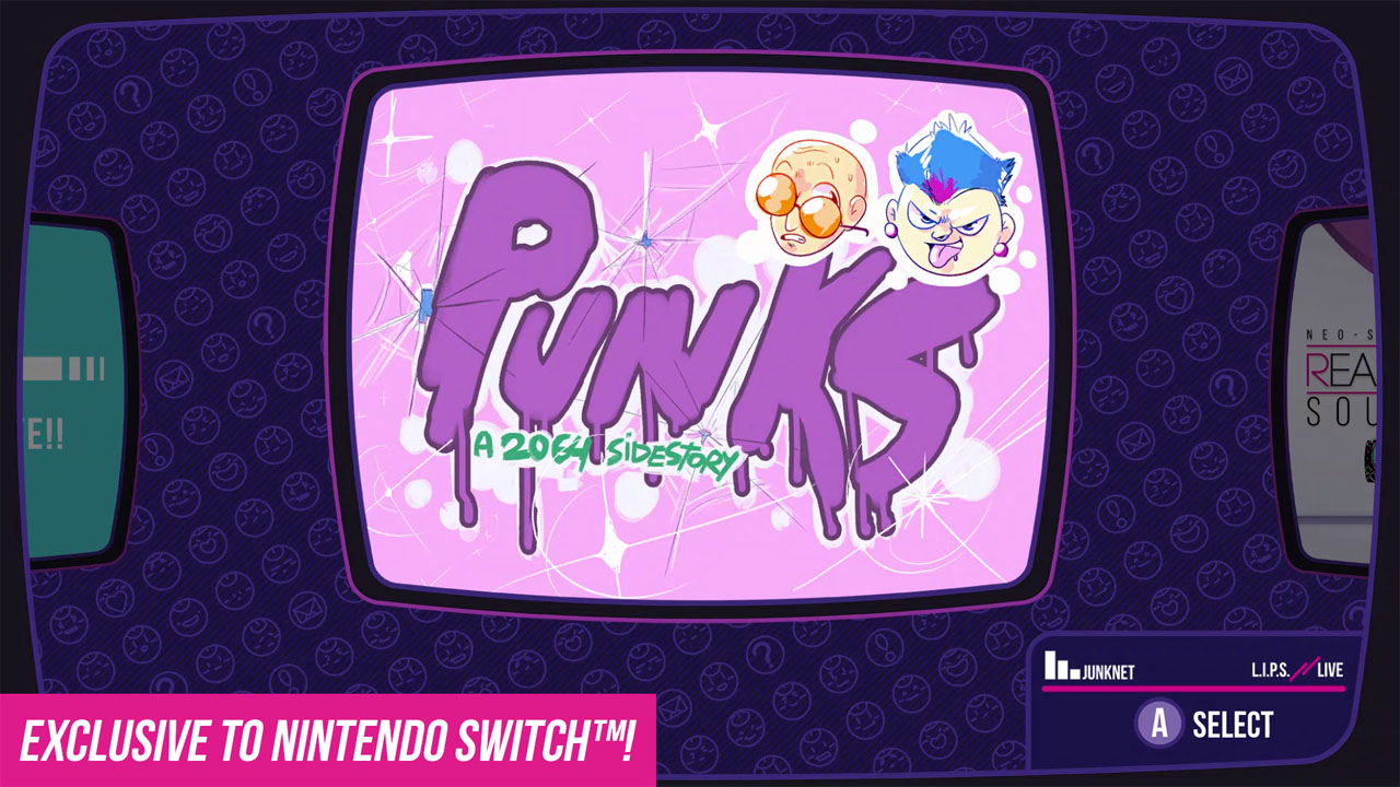 2064: Read Only Memories Integral title screen for Nintendo Switch