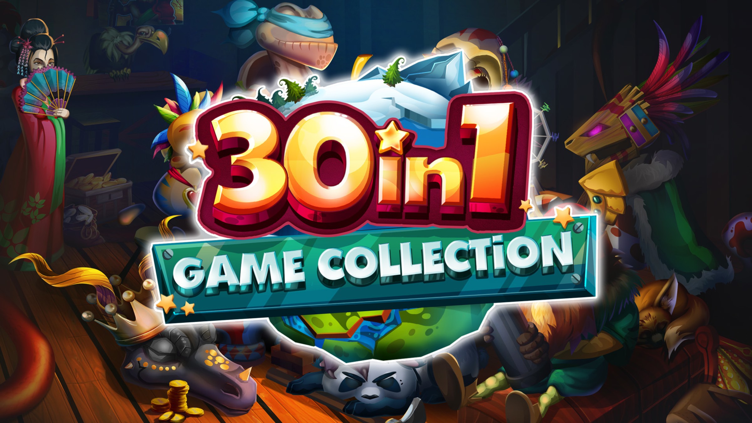 30-in-1 Game Collection title screen for Nintendo Switch