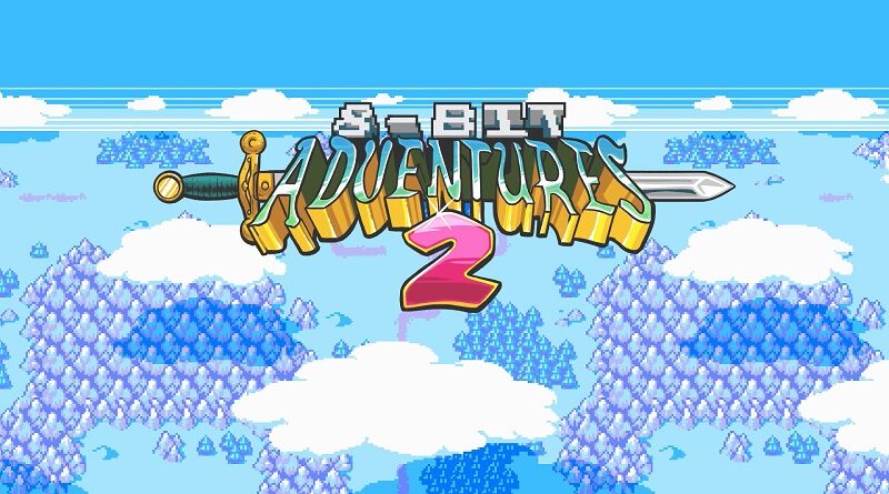 8-Bit Adventures 2 title screen for Nintendo Switch