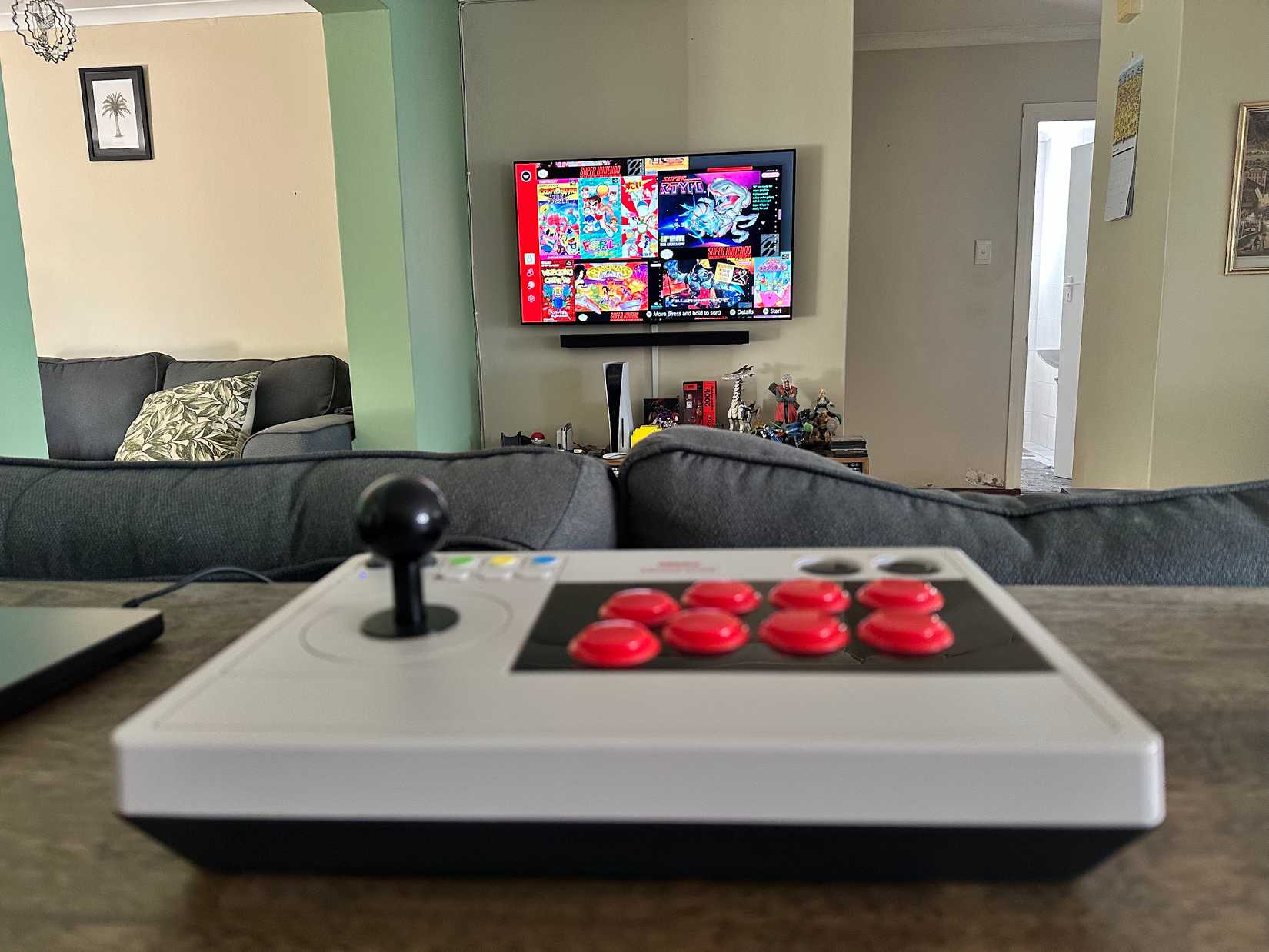 8BitDo Arcade Stick title screen for Nintendo Switch