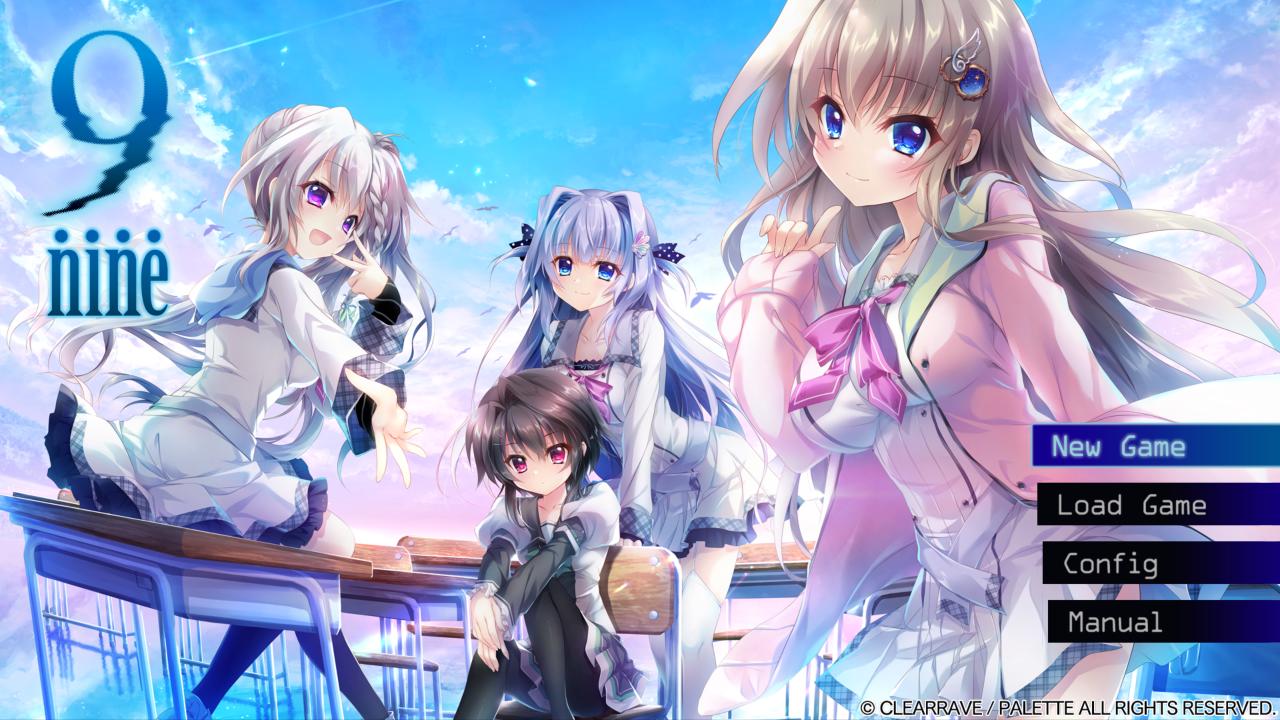 9: Nine title screen for Nintendo Switch