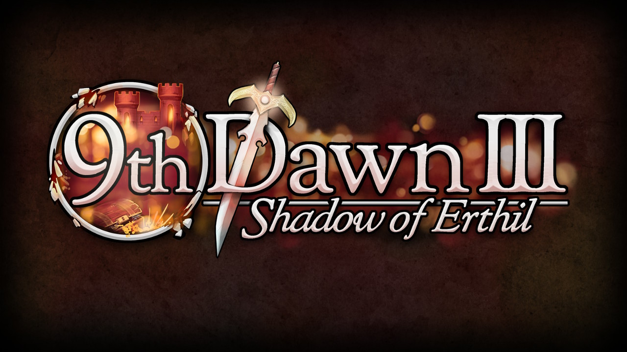 9th Dawn III: Shadow of Erthil title screen for Nintendo Switch