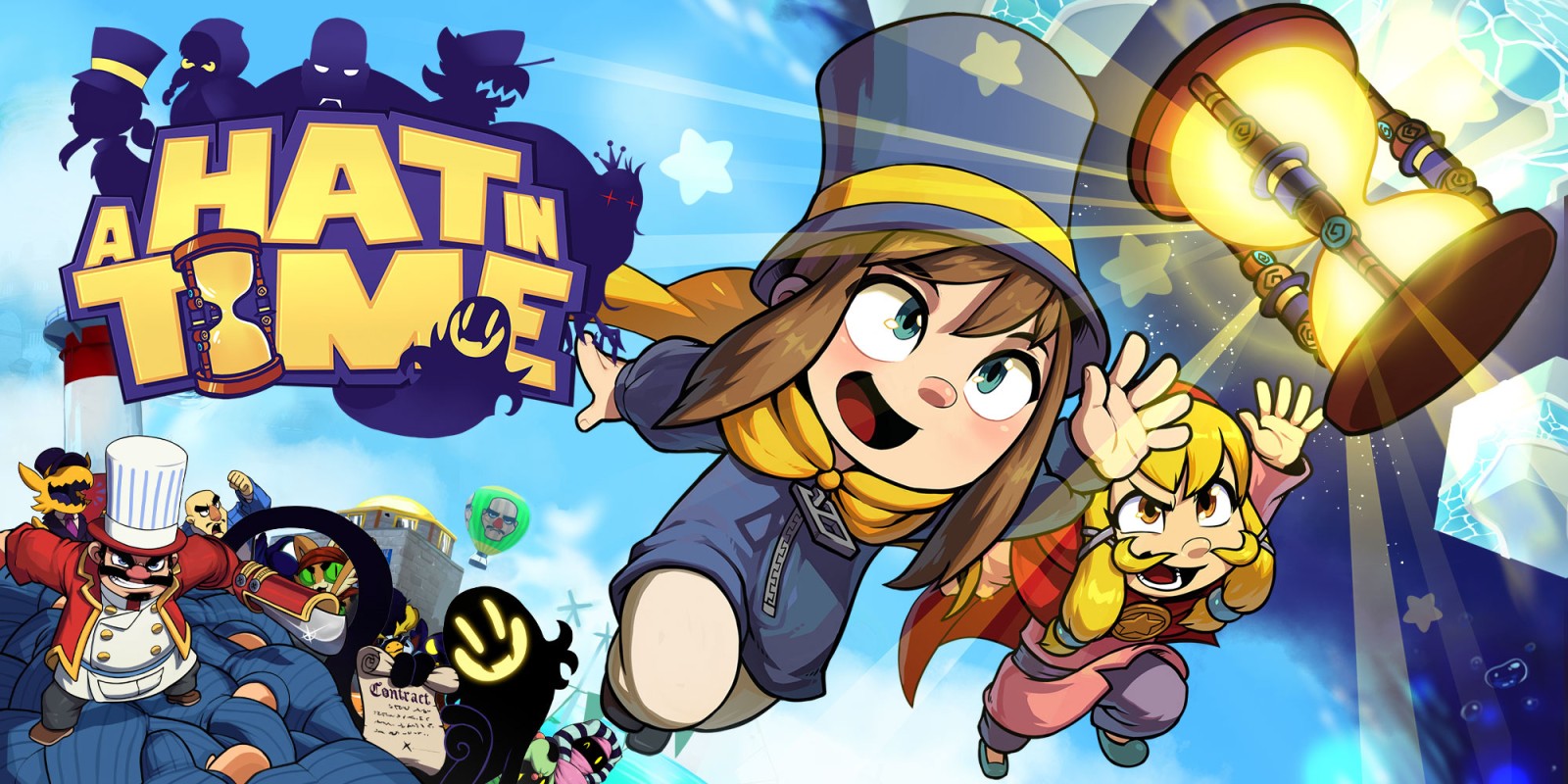 A Hat in Time title screen for Nintendo Switch