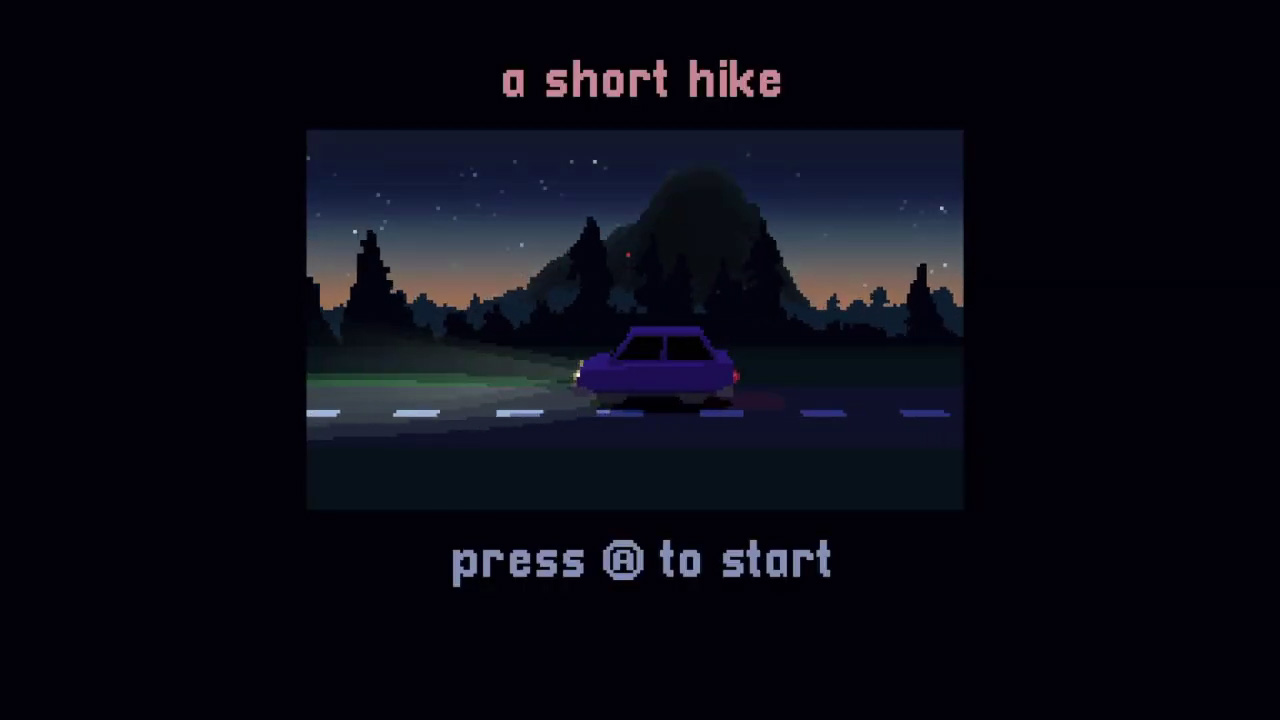 A Short Hike title screen for Nintendo Switch