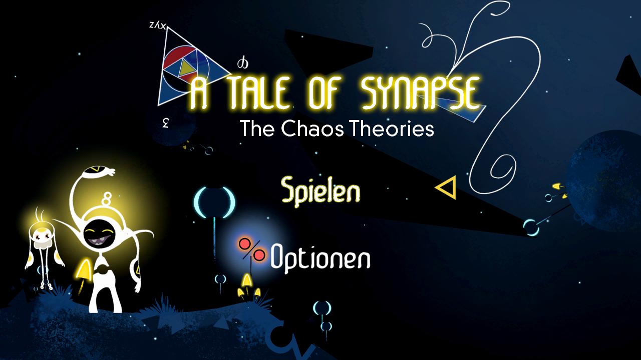 A Tale of Synapse: The Chaos Theories title screen for Nintendo Switch